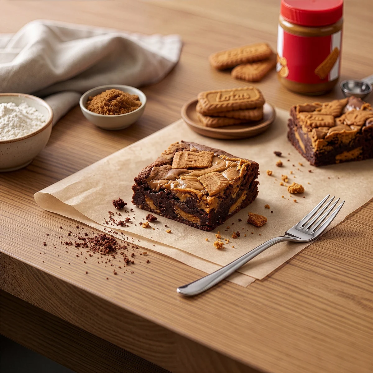 Lotus Biscoff Brownie