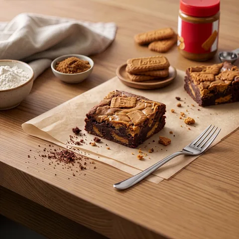 Lotus Biscoff Brownie