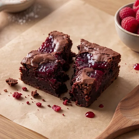 Raspberry Jam Brownie, photograph 2
