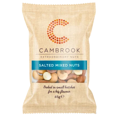 Cambrook Baked & Salted Mixed Nuts 45g