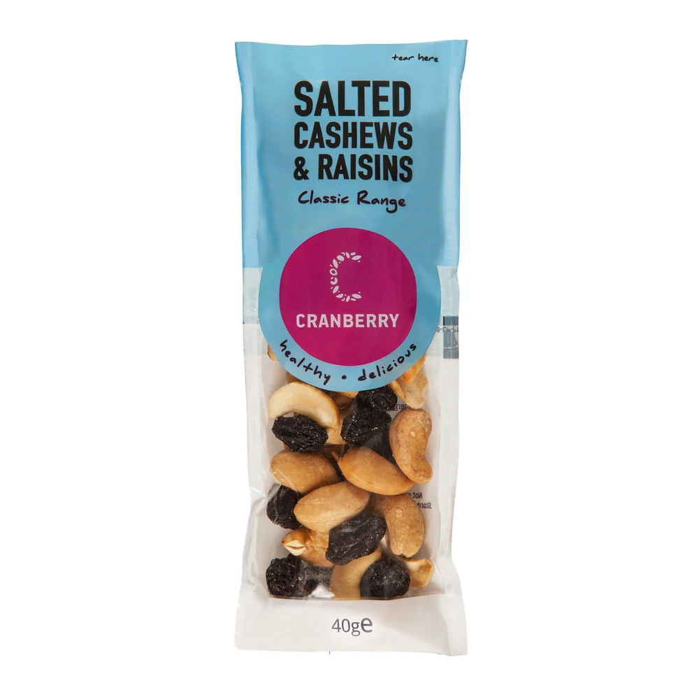 Cranberry Impulse Cashews & Raisins 40g