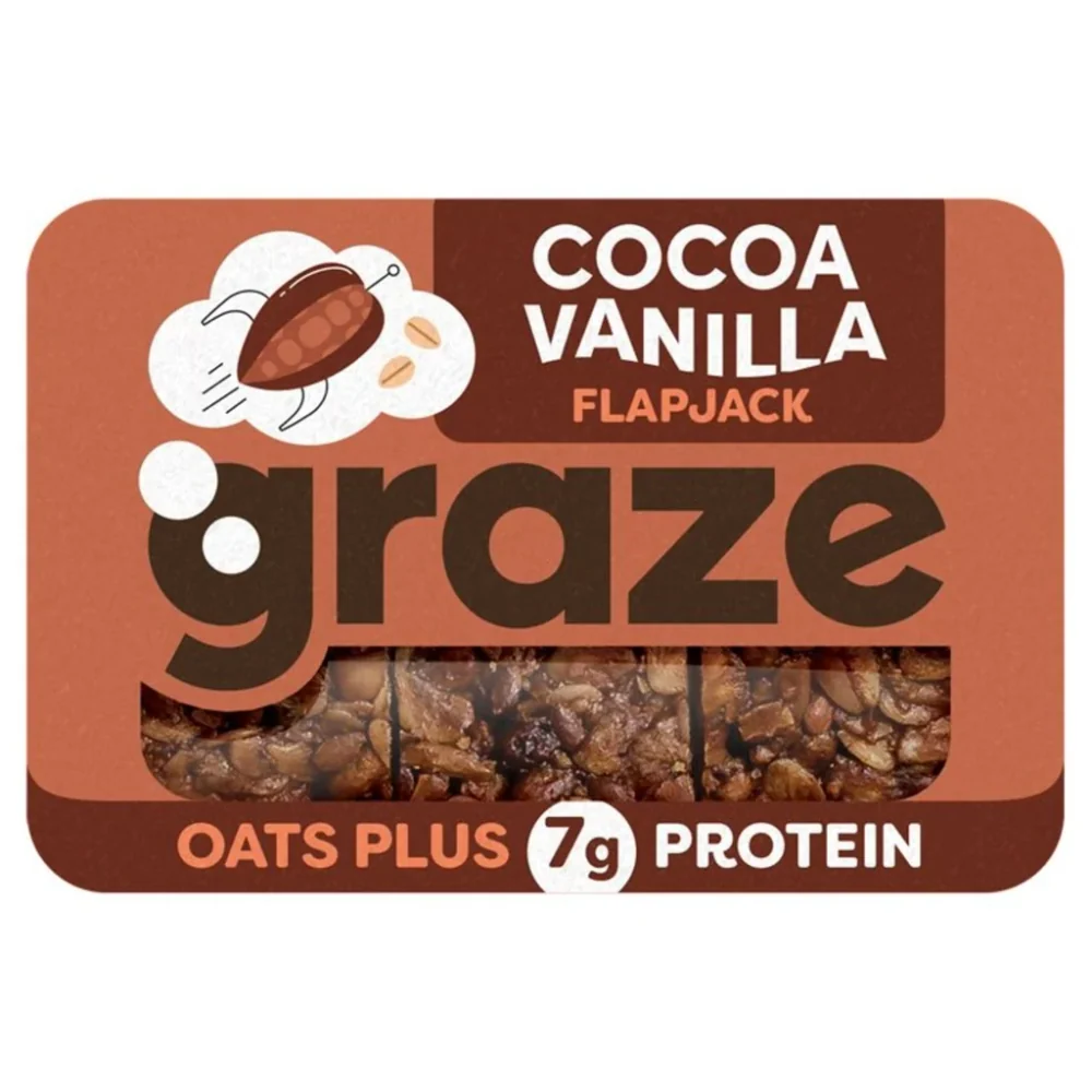 Graze Cocoa & Vanilla Protein Flapjack 53g